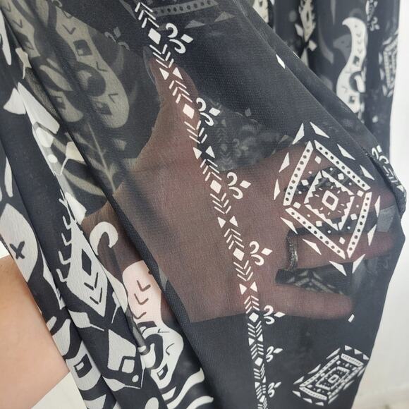 NWT Lane Bryant Maxi Chiffon Cover Up One Size - Picture 6 of 10